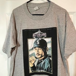 Vintage 2001 ichiro Seattle mariners all-star game t-shirt